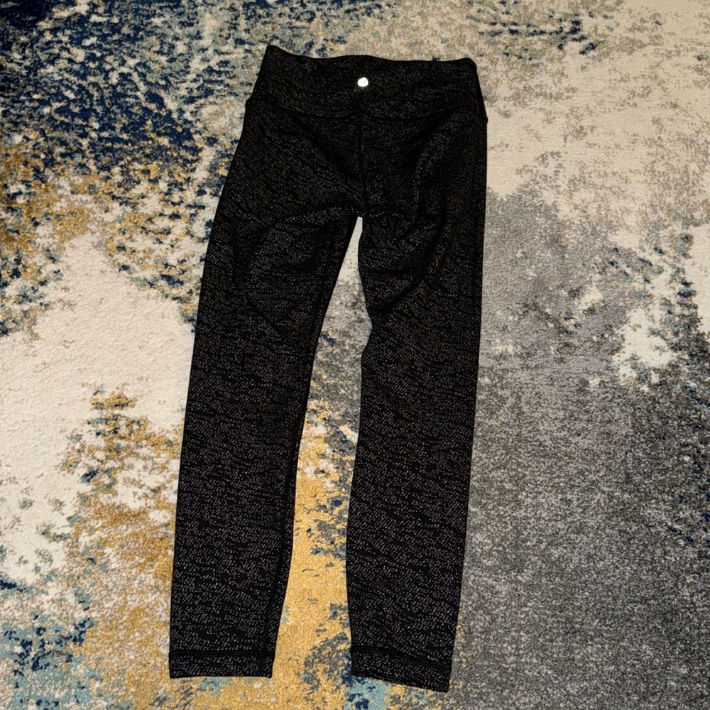 🍋 Lululemon Wonder Under Heathered Black/Gray Legging